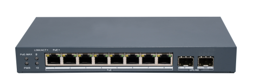 Hikvision DS-3E1510P-EI/M-8P2F – Switch PoE Gigabit Manageable 8 Ports + 2 SFP
